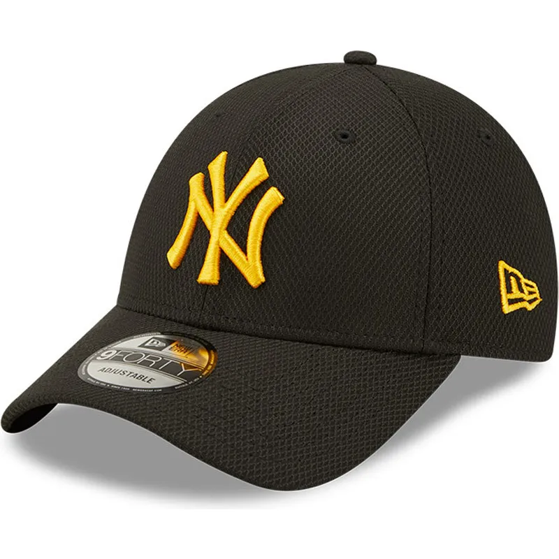 cappelli-curva-nero-cinghia-regolabile-9forty-diamond-era-dei-new-york-yankees-mlb-di-new-era