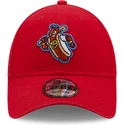 cappellino-rosso-curvo-regolabile-9forty-dei-reading-fightin-phils-milb-di-new-era