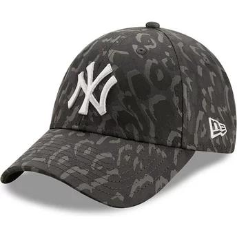Casquette courbée camouflage noire ajustable 9FORTY All Over Camo New York Yankees MLB New Era