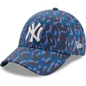 cappelli-curva-mimetizzazione-cinghia-regolabile-9forty-all-over-camo-dei-new-york-yankees-mlb-di-new-era