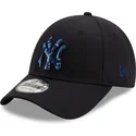 new-era-new-york-yankees-mlb-9forty-camo-infill-verstellbare-kappe-mit-gebogenem-schirm-in-marineblau