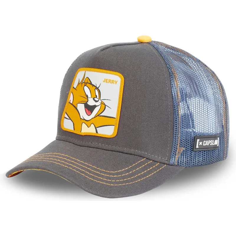 cappelli-curva-grigio-snapback-jerry-looney-tunes-di-capslab