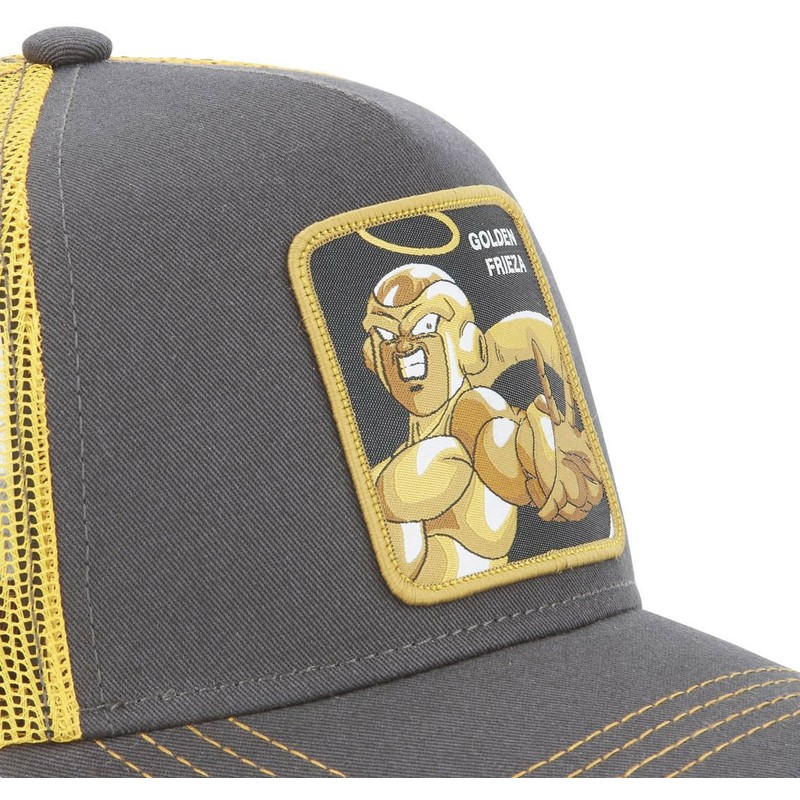 capslab-golden-frieza-dbs2-gld1-dragon-ball-grey-and-yellow-trucker-hat