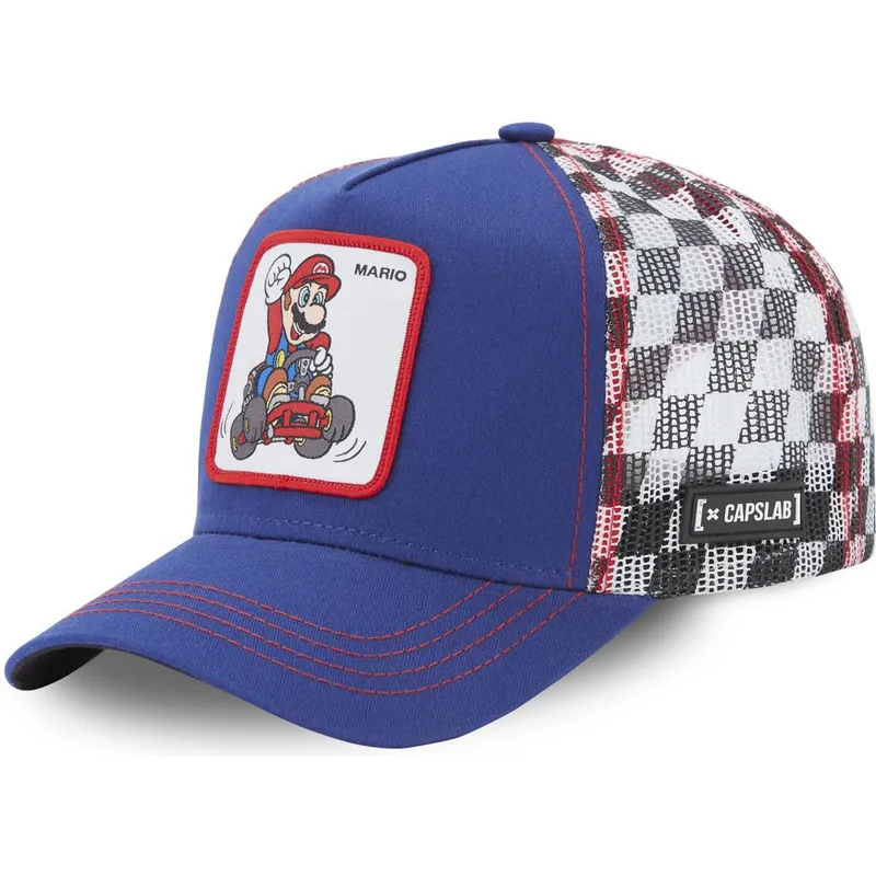 cappelli-curva-blu-snapback-mario-super-mario-bros-di-capslab cappelli-curva-blu-snapback-mario-super-mario-bros-di-capslab