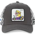 schwarze-trucker-kappe-wario-kart-smk-war1-super-mario-bros-von-capslab