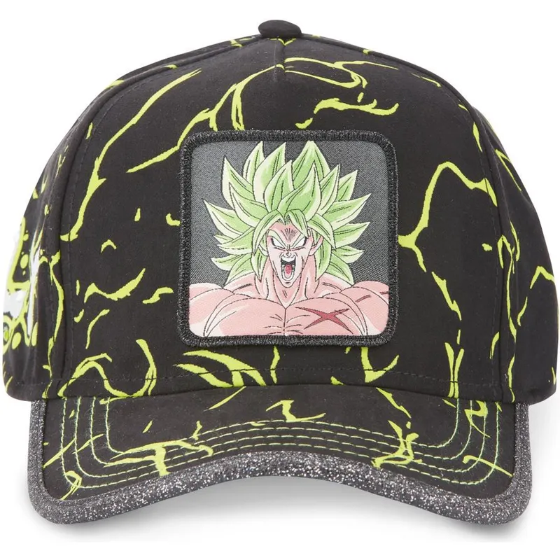 schwarze-und-grune-verstellbare-curved-cap-broly-super-saiyan-legendario-tag-bro1-dragon-ball-von-capslab