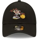cappello-curvo-nero-regolabile-9forty-character-sports-di-diavolo-della-tasmania-looney-tunes-di-new-era