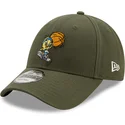 mutzen-gebogen-grun-verstellbares-band-9forty-character-sports-der-piolin-looney-tunes-von-new-era