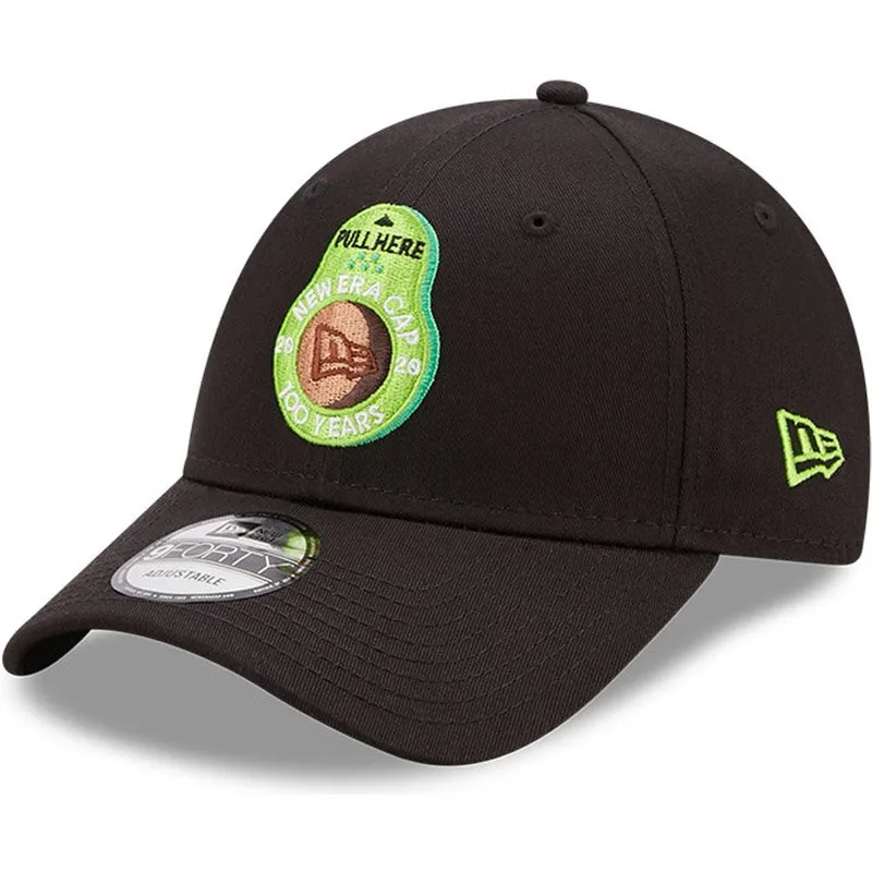 cappelli-curva-nero-cinghia-regolabile-9forty-di-new-era