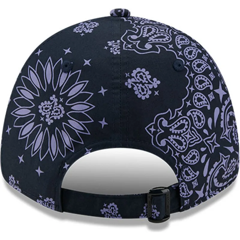 cappelli-curva-blu-marino-cinghia-regolabile-9forty-paisley-print-dei-new-york-yankees-mlb-di-new-era