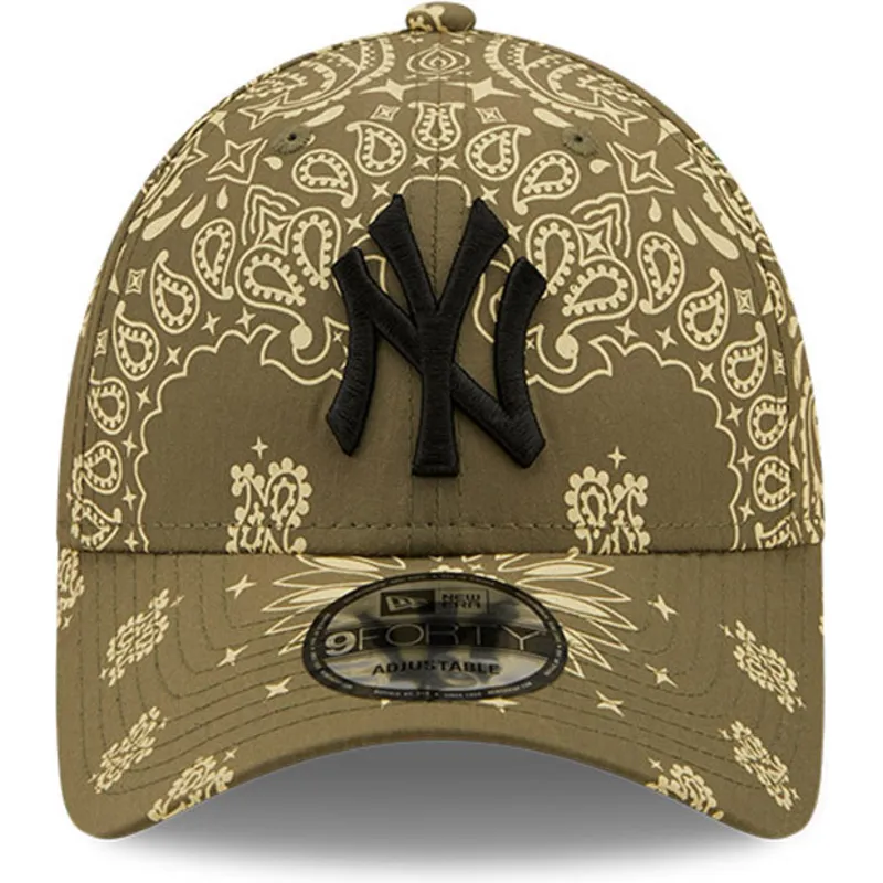 mutzen-gebogen-grun-verstellbares-band-9forty-paisley-print-der-new-york-yankees-mlb-von-new-era mutzen-gebogen-grun-verstellbares-band-9forty-paisley-print-der-new-york-yankees-mlb-von-new-era