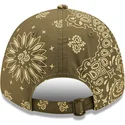 cappelli-curva-verde-cinghia-regolabile-9forty-paisley-print-dei-new-york-yankees-mlb-di-new-era