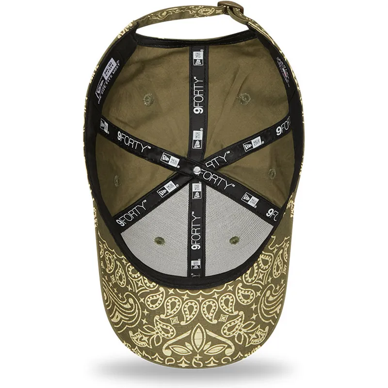 mutzen-gebogen-grun-verstellbares-band-9forty-paisley-print-der-new-york-yankees-mlb-von-new-era mutzen-gebogen-grun-verstellbares-band-9forty-paisley-print-der-new-york-yankees-mlb-von-new-era