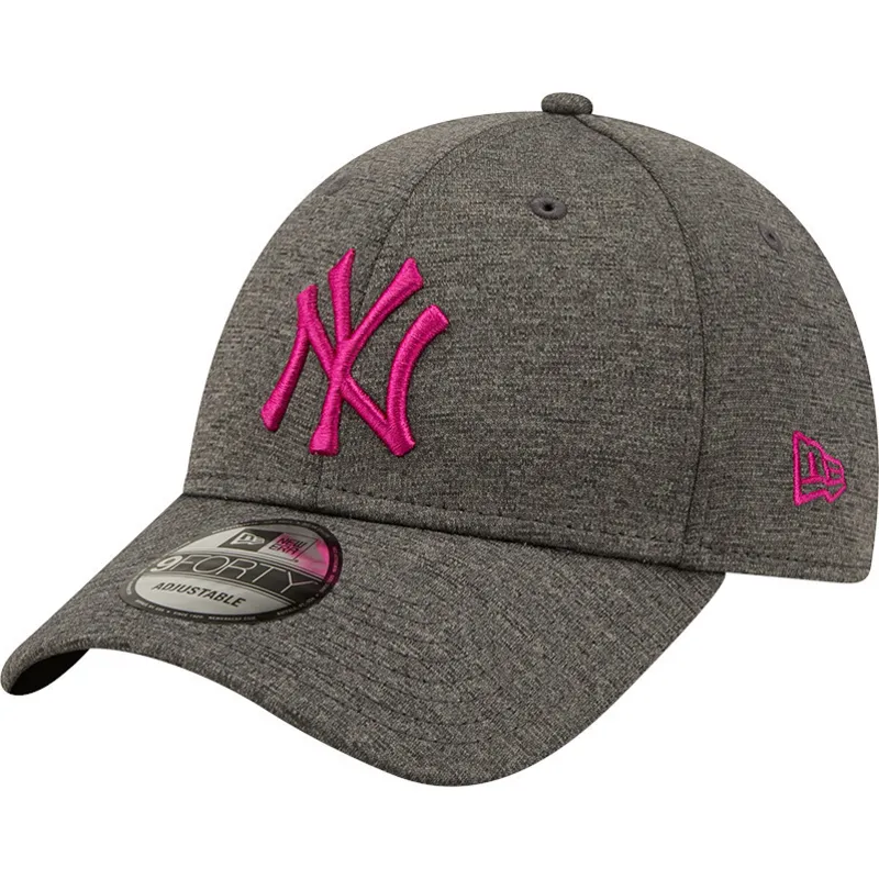 cappelli-curva-grigio-cinghia-regolabile-rosa-9forty-shadow-tech-dei-new-york-yankees-mlb-di-new-era