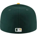 gorra-plana-verde-y-amarilla-ajustada-59fifty-ac-perf-de-oakland-athletics-mlb-de-new-era