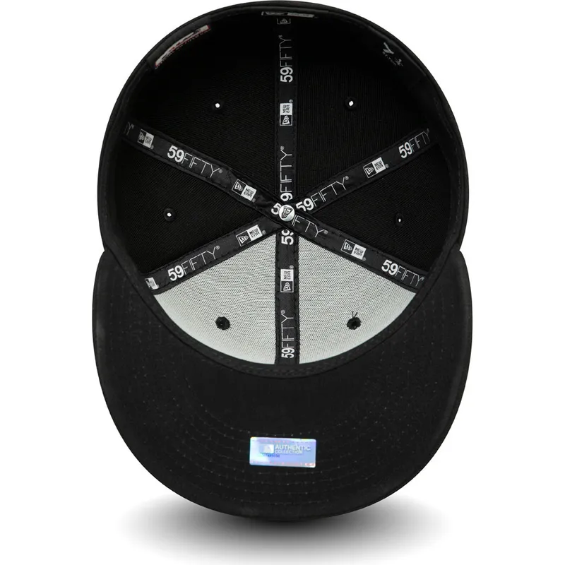 cappello-piatto-nero-aderente-59fifty-ac-perf-di-arizona-diamondbacks-mlb-di-new-era