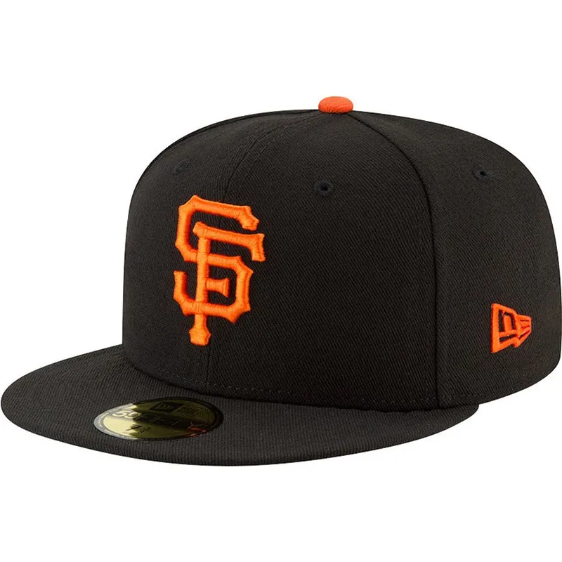 schwarze-enganliegende-59fifty-ac-perf-flatcap-der-san-francisco-giants-mlb-von-new-era