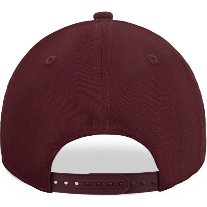 cappelli-curva-rosso-snapback-granate-granate-9forty-league-essential-dei-new-york-yankees-mlb-di-new-era