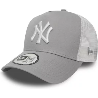 Casquette trucker grise pour enfant A Frame Clean New York Yankees MLB New Era
