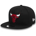 cappello-piatto-nero-snapback-9fifty-dei-chicago-bulls-nba-di-new-era