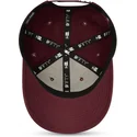 mutzen-gebogen-rot-snapback-granate-granate-9fifty-stretch-snap-der-new-york-yankees-mlb-von-new-era
