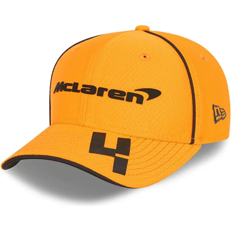 cappelli-curva-arancia-snapback-per-bambino-9fifty-stretch-snap-lando-norris-dei-mclaren-racing-formula-1-di-new-era