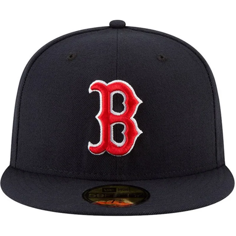 marinbla-platt-keps-justerad-59fifty-ac-perf-fran-boston-red-sox-mlb-av-new-era