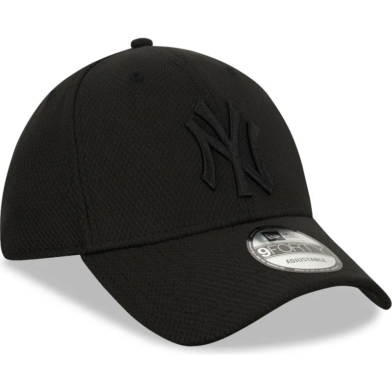 cappellino-curvo-nero-regolabile-con-logo-nero-39thirty-diamond-era-dei-new-york-yankees-mlb-di-new-era