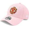 cappello-curvo-rosa-regolabile-per-bambino-9forty-del-manchester-united-football-club-premier-league-di-new-era