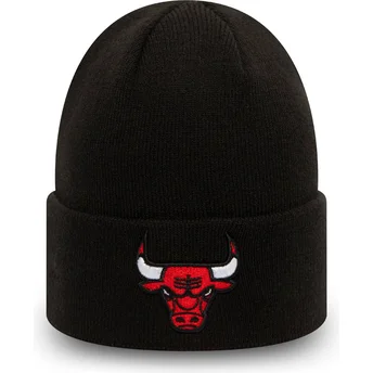 Schwarze Essential Cuff Mütze der Chicago Bulls NBA von New Era