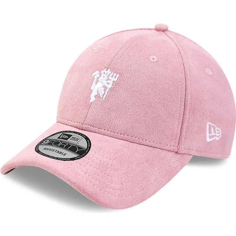 cappelli-curva-rosa-cinghia-regolabile-9forty-terry-cloth-dei-manchester-united-football-club-premier-league-di-new-era