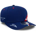 9fifty-stretch-snap-esteban-ocon-alpine-formula-1-renault-blaue-gebogene-snapback-kappe-von-new-era
