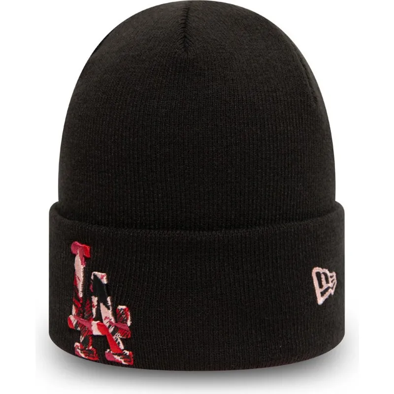 cappelli-nero-knit-cuff-camo-infill-dei-los-angeles-dodgers-mlb-di-new-era
