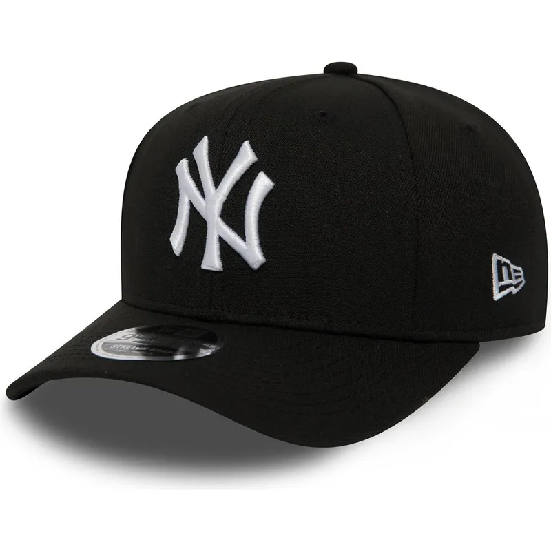 cappellino-curvo-nero-snapback-9fifty-stretch-snap-dei-new-york-yankees-mlb-di-new-era