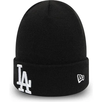 Berretto nero Essential Cuff dei Los Angeles Dodgers MLB di New Era