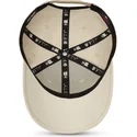 cappellino-beige-con-visiera-curva-snapback-9fifty-stretch-snap-league-essential-dei-new-york-yankees-mlb-di-new-era