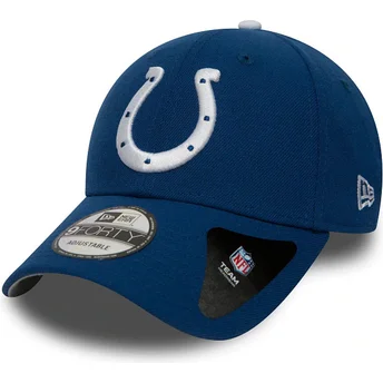 Gorra curva azul y blanca ajustable 9FORTY The League de Indianapolis Colts NFL de New Era