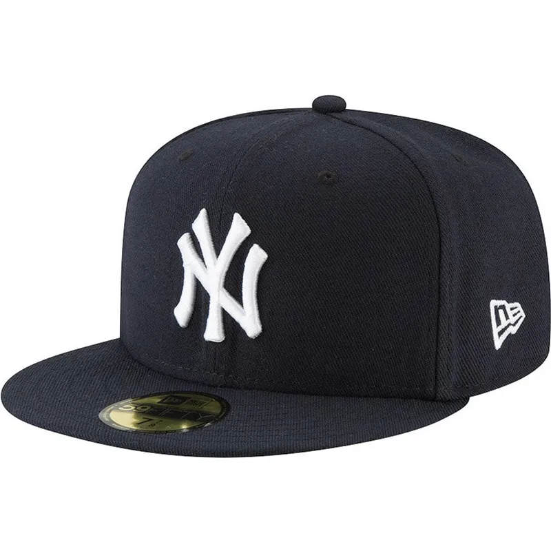 cappello-piatto-blu-marino-chiuso-59fifty-ac-perf-dei-new-york-yankees-mlb-di-new-era