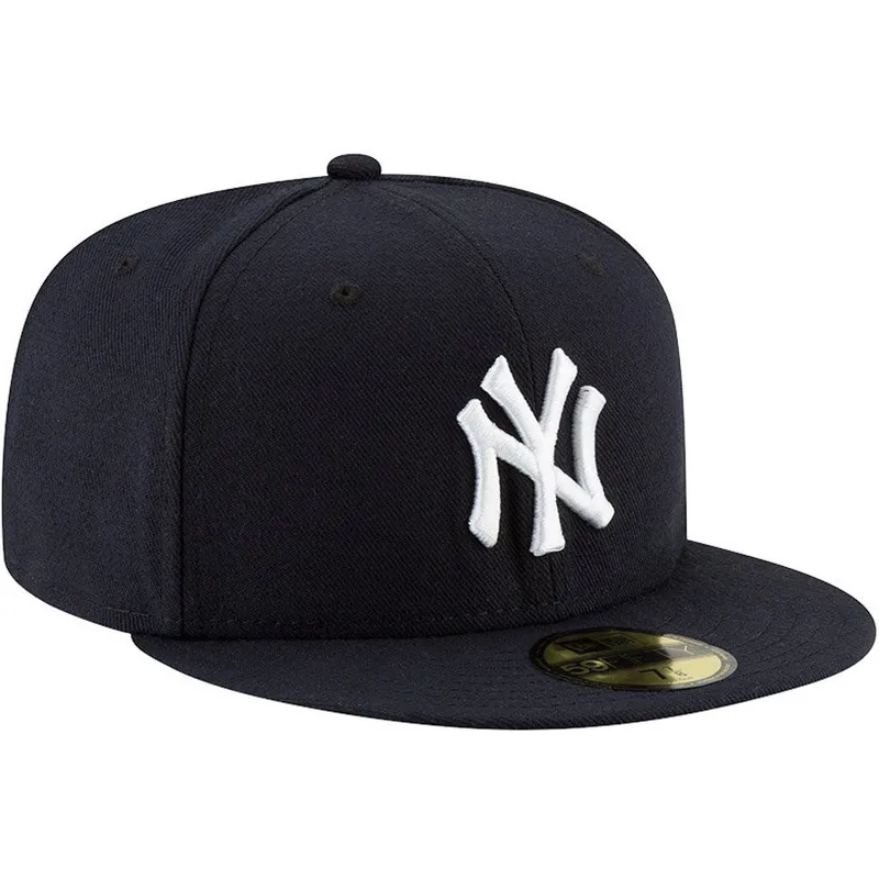 flad-marinebla-tilpasset-59fifty-ac-perf-kasket-fra-new-york-yankees-mlb-af-new-era