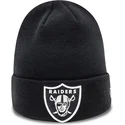 gorro-negro-essential-cuff-de-las-vegas-raiders-nfl-de-new-era