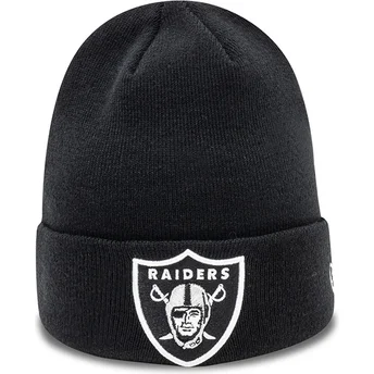 Gorro negro Essential Cuff de Las Vegas Raiders NFL de New Era