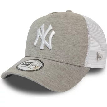 New Era A Frame Jersey Essential New York Yankees MLB Grey and White Trucker Hat