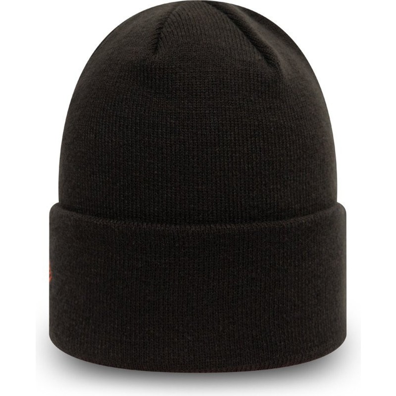 new-era-brown-logo-league-essential-cuff-new-york-yankees-mlb-black-beanie