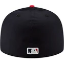 marineblaue-und-rote-anliegende-flat-cap-59fifty-ac-perf-der-atlanta-braves-mlb-von-new-era