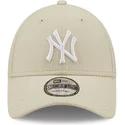 new-era-curved-brim-9forty-diamond-era-new-york-yankees-mlb-beige-adjustable-cap