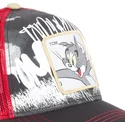 cappellino-trucker-nero-e-rosso-tom-tom2-looney-tunes-di-capslab