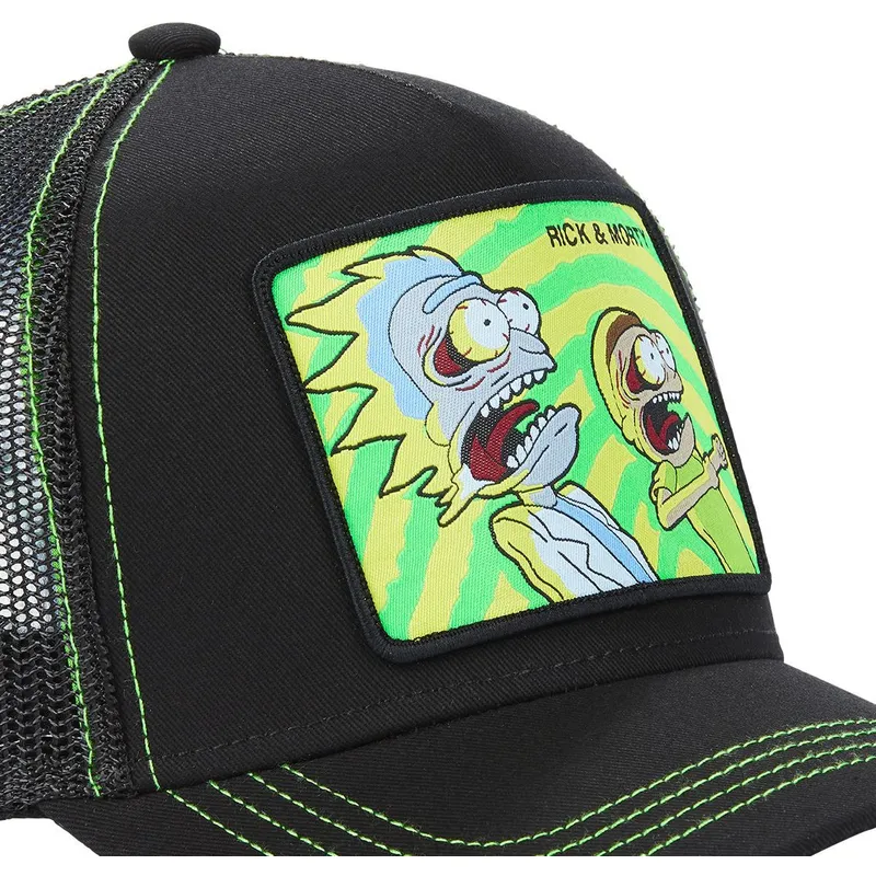 cappellino-trucker-nero-rick-e-morty-psy2-di-capslab