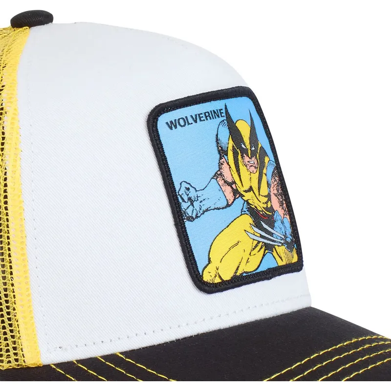 cappelli-curva-bianco-snapback-wolverine-marvel-comics-di-capslab