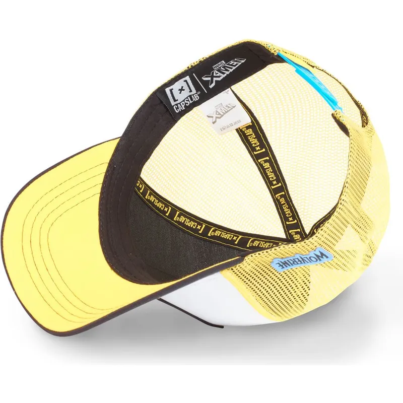 cappelli-curva-bianco-snapback-wolverine-marvel-comics-di-capslab