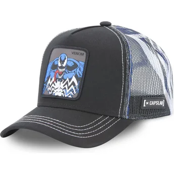 cappelli-curva-nero-snapback-venom-marvel-comics-di-capslab
